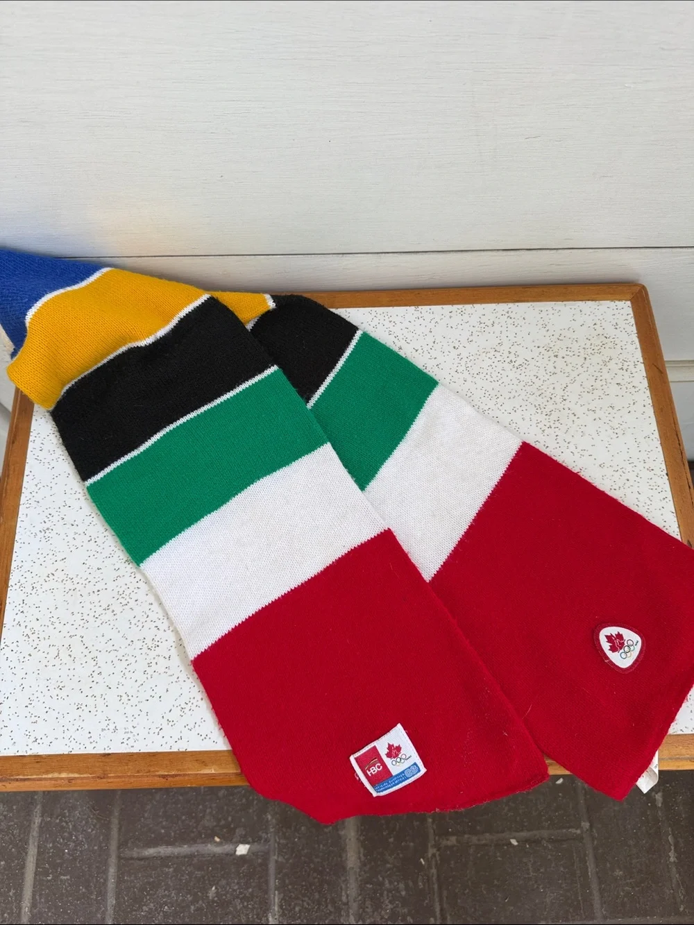 Vintage Hudsons Bay Canada Canadian Olympics Scarf